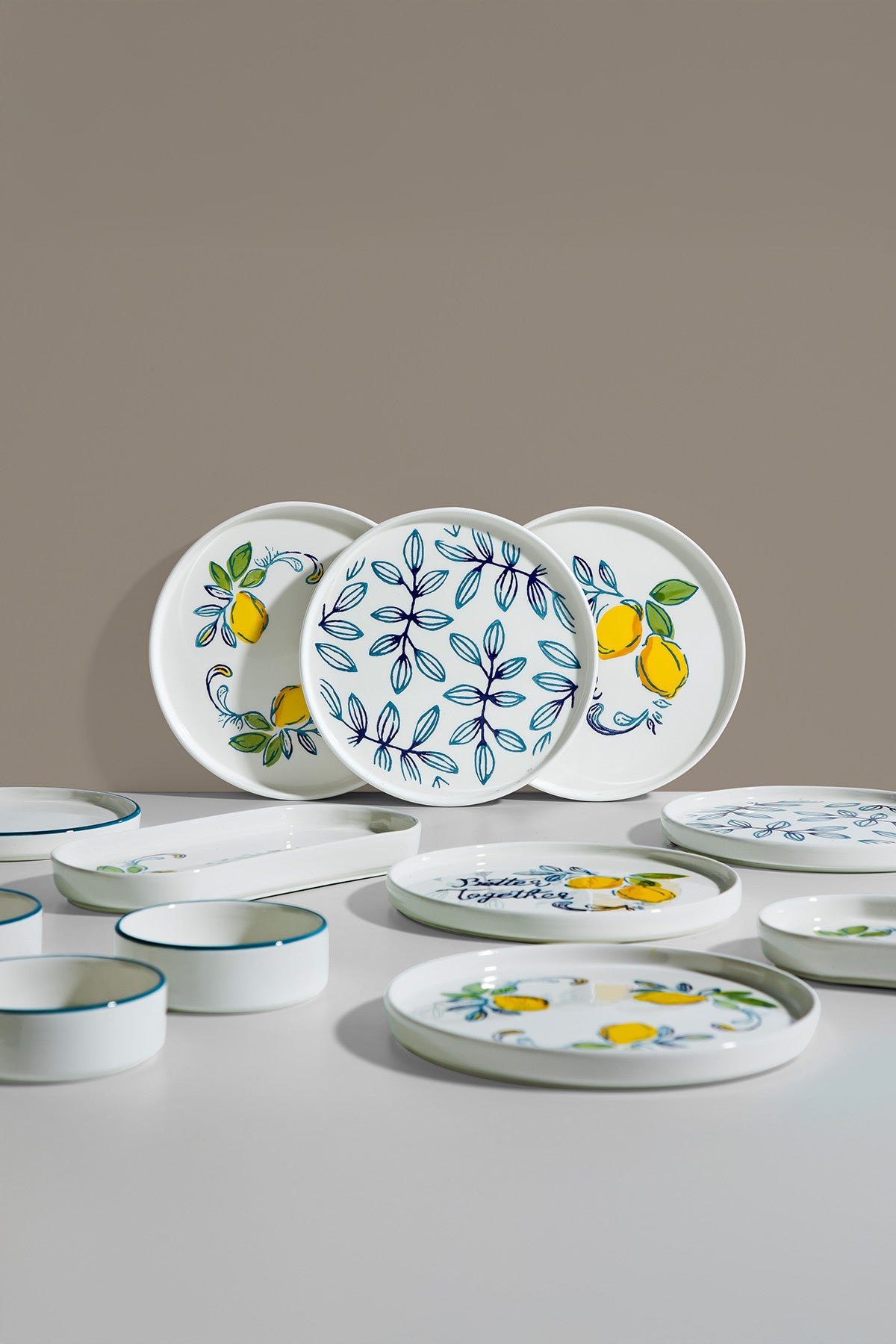 Sour Lemon 6 Kişilik 15 Parça Seramik Kahvaltı Takımı