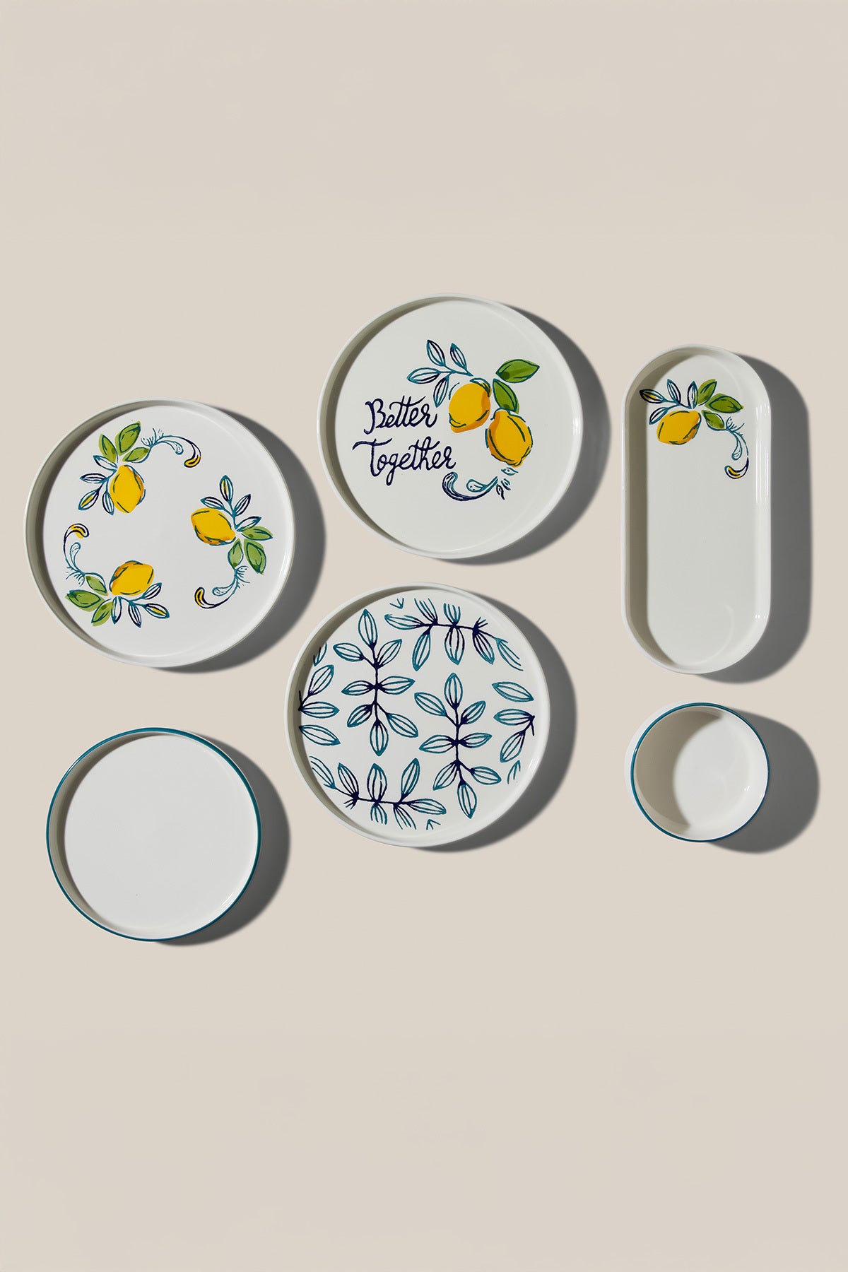 Sour Lemon 6 Kişilik 15 Parça Seramik Kahvaltı Takımı