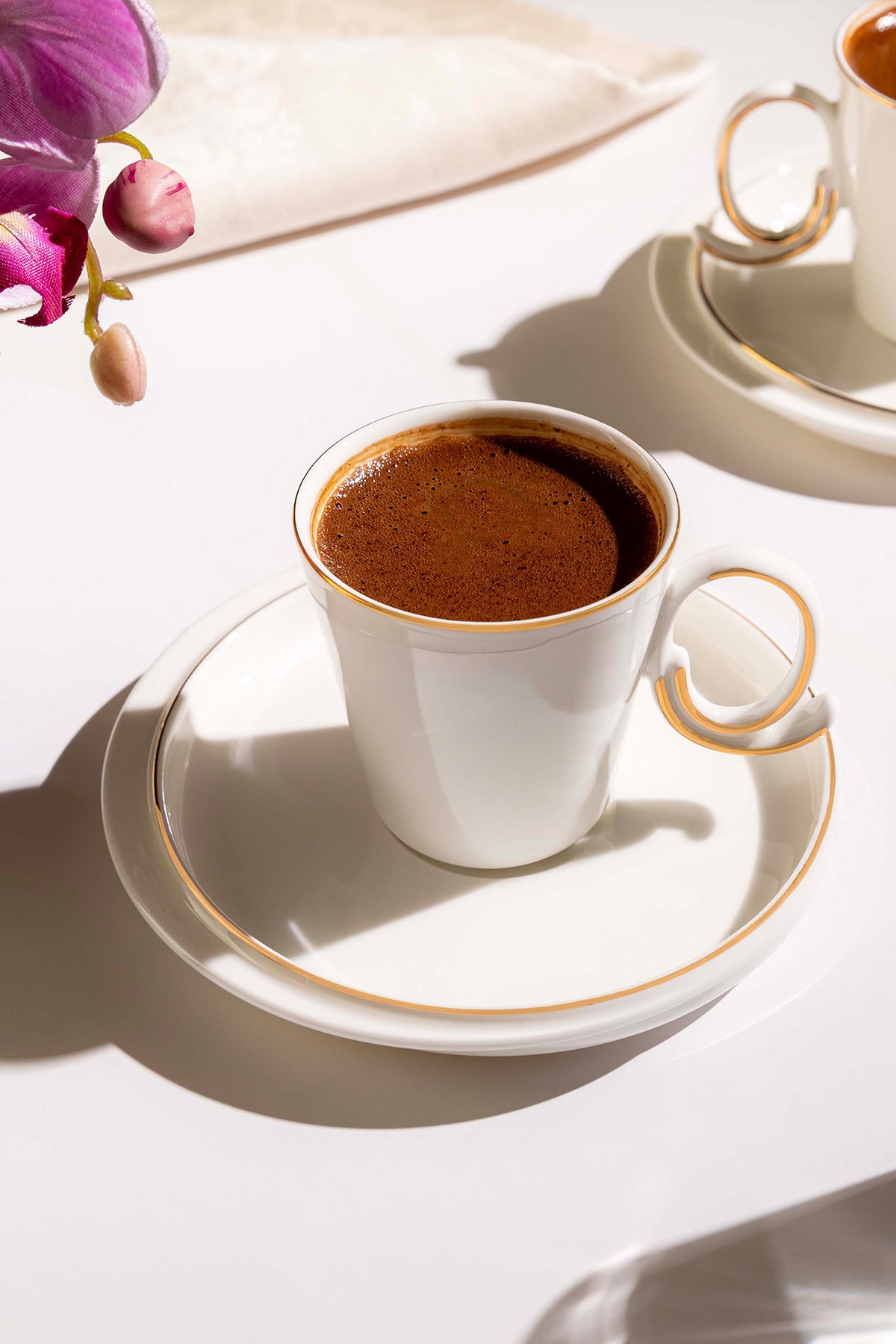 Stella 6 Kişilik 12 Parça Porselen Kahve Fincan Takımı