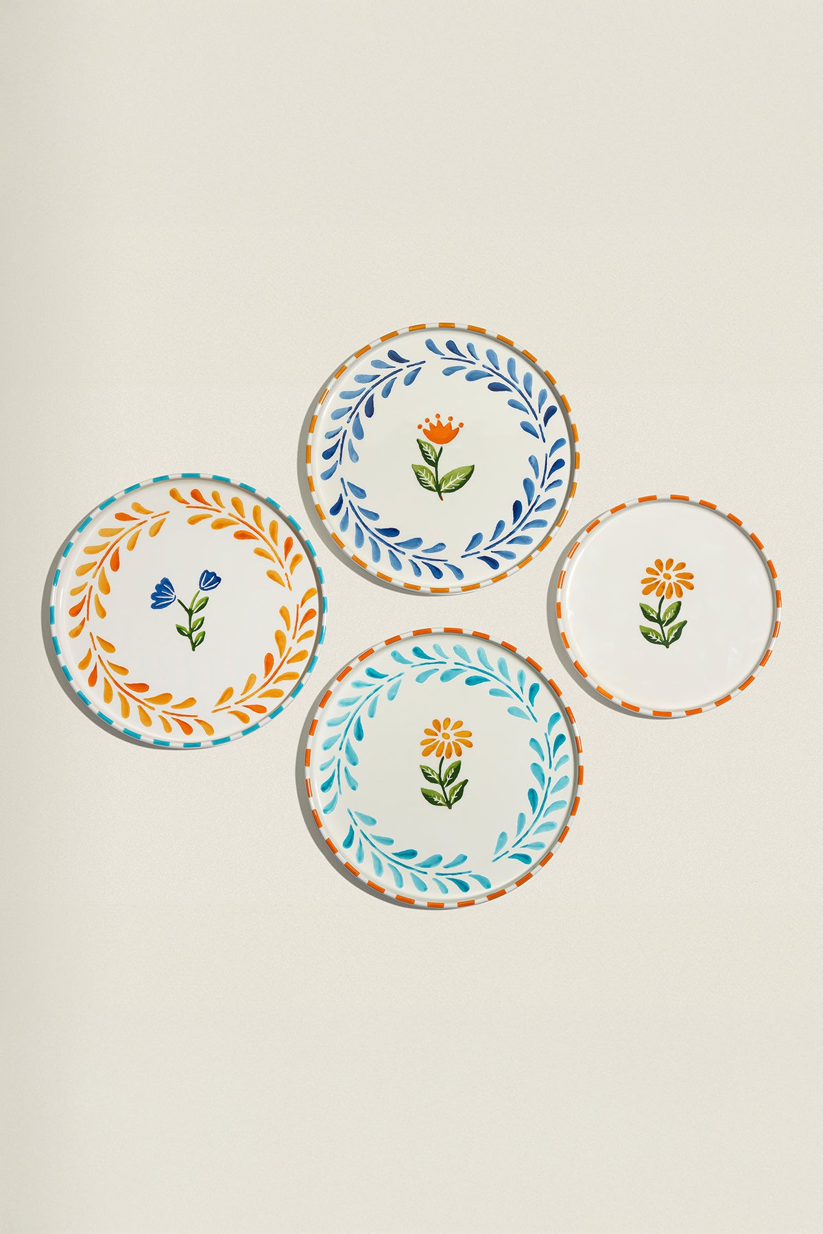 Summer Flowers 6 Kişilik 13 Parça Seramik Kahvaltı Takımı