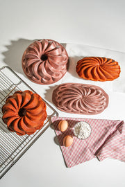 Sway Rose Gold 2'li Döküm Kek Kalıbı 28,5-24,5 Cm