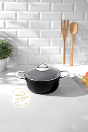 Titanium Siyah 20 Cm Derin Tencere