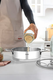 Silver Trend 24 cm Stainless Steel Shallow Pan