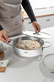 Silver Trend 26 cm Stainless Steel Shallow Pan