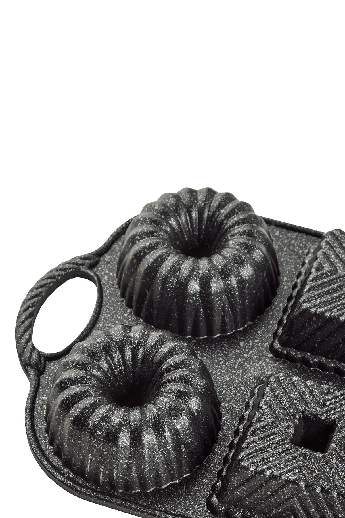 Valeria Siyah 6'lı Döküm Kek Kalıbı