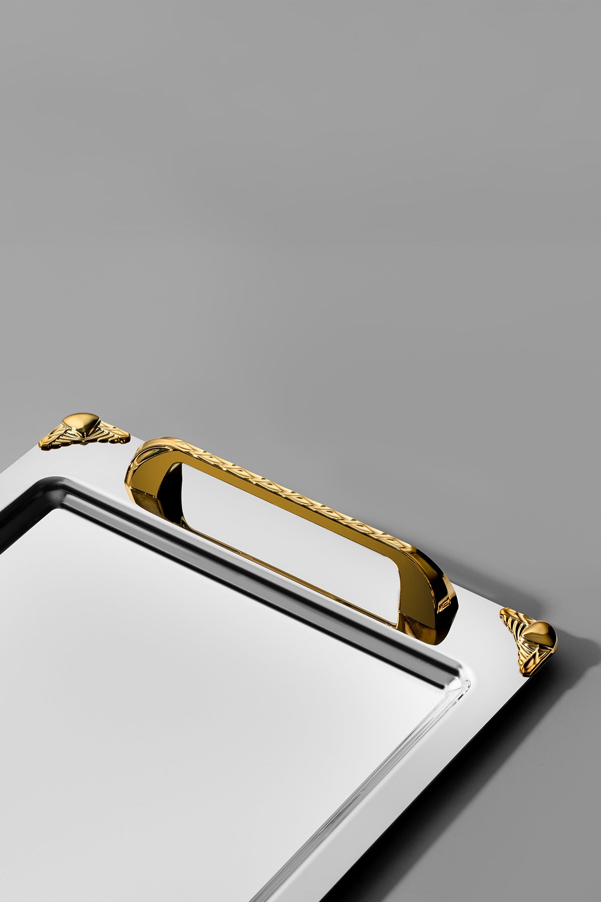 Vega Altın Saten 2'li Çelik Tepsi Seti