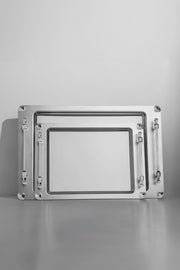 Verona 2'li Saten Çelik Tepsi Seti