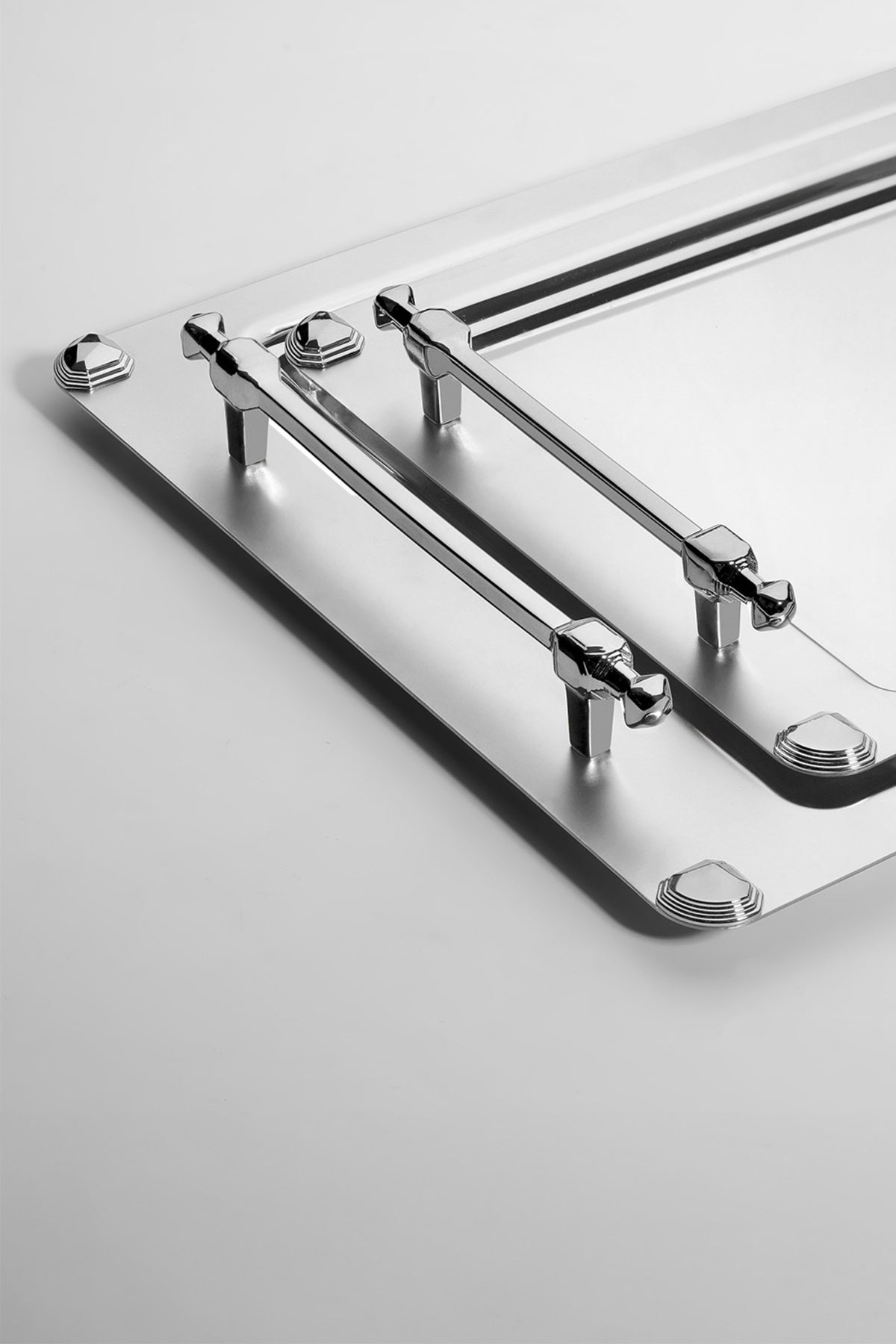 Verona 2'li Saten Çelik Tepsi Seti