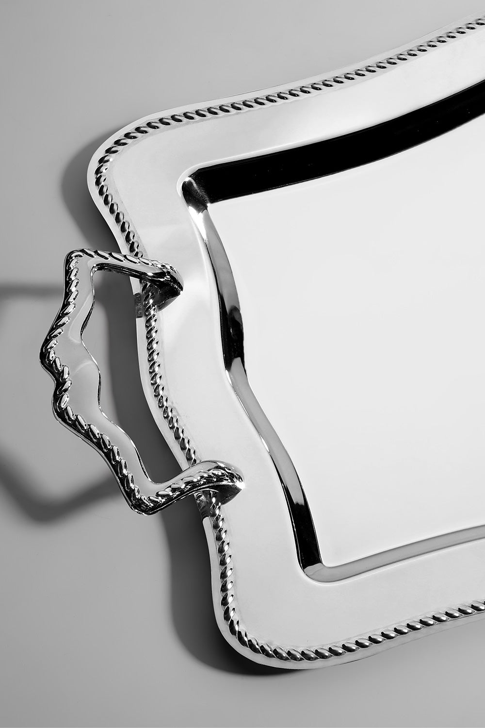 Zincir Sade Çelik Çay Tepsi